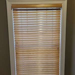 Wood blinds, set of 4, 36"w X 61"h